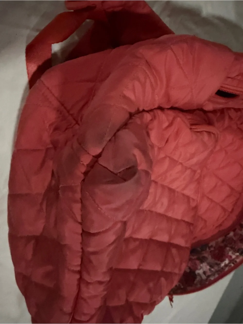 Vera Bradley Quilted Coral Pink Backpack - Picture 8 of 13